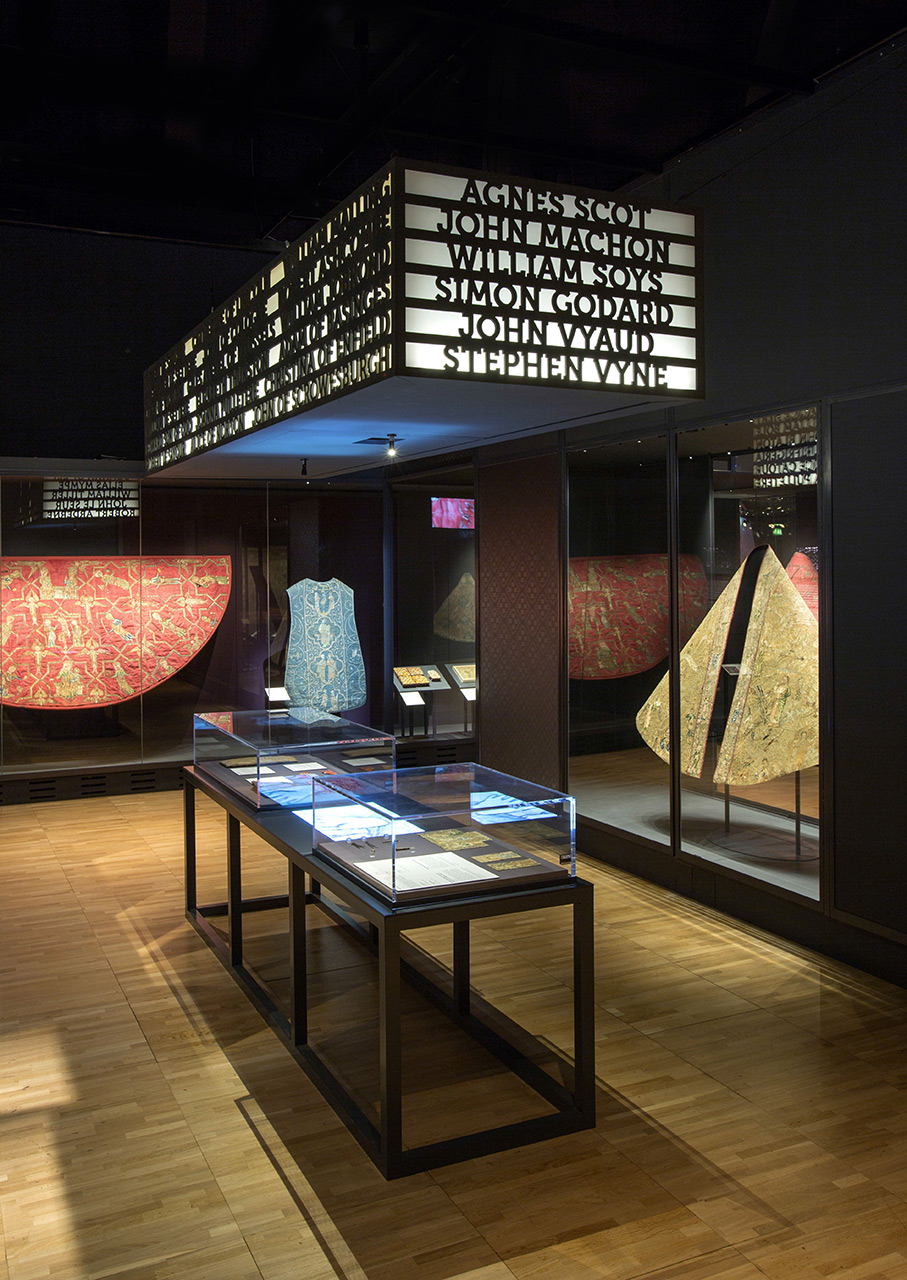 the design kollektiv - Opus Anglicanum: Masterpieces of English Medieval Embroidery, V&A, London